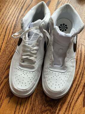 Nike Court Vision Mid Next Nature White Black Sneakers